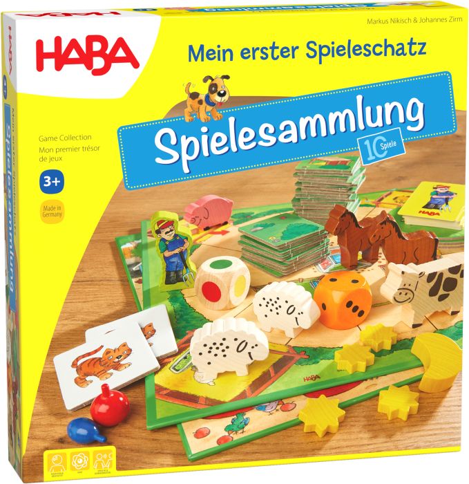 HABA, Mein, erster, Spieleschatz, Große, Spielesammlung, mit, 10, Spielen, für, Kinder, ab, 3, Jahren