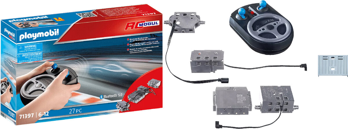 PLAYMOBIL, 71397, Rc-Modul-Set, Bluetooth, Adapter, Elektronik, Leichtmetallfelge, Fahrzeug, Rad