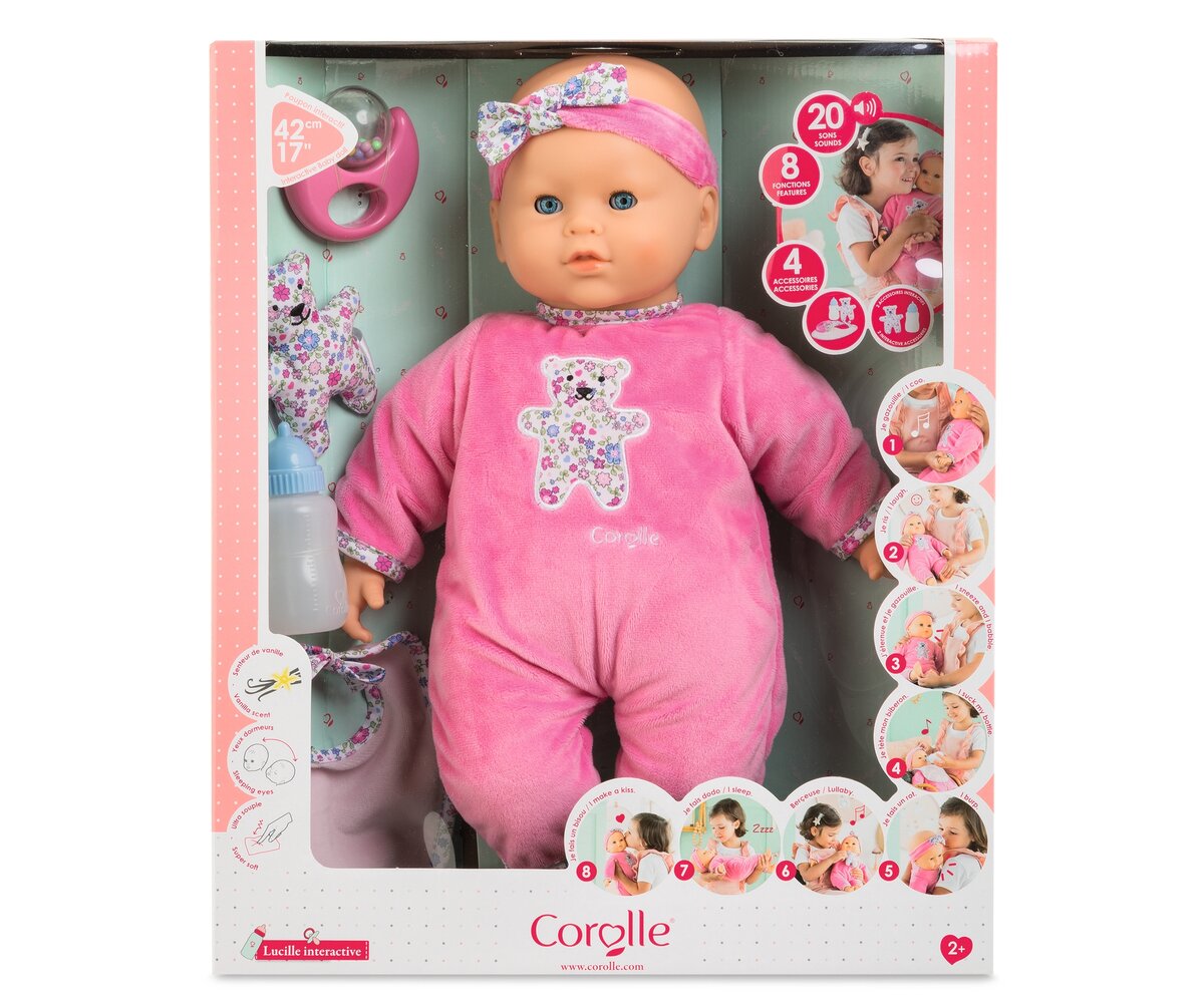 Corolle, Lucille, interaktiv, Puppe, Spielzeug, Person, Gesicht, Kopf