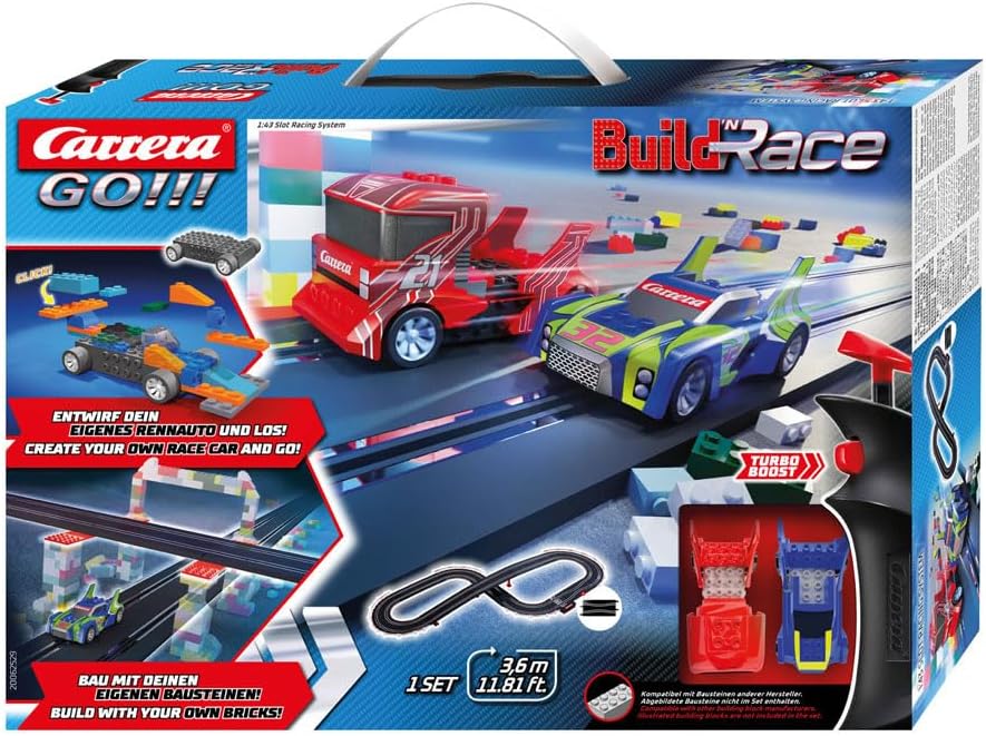 Carrera GO!!! Build'n Race Rennstrecke - Bauen & Rennen in einem Set 20062529 Auto, Transport, Fahrzeug