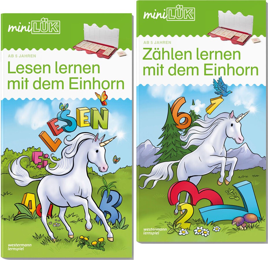 miniLÜK, Set, Zählen, und, Lesen, lernen, mit, dem, Einhorn, Buch, Comics, Veröffentlichung