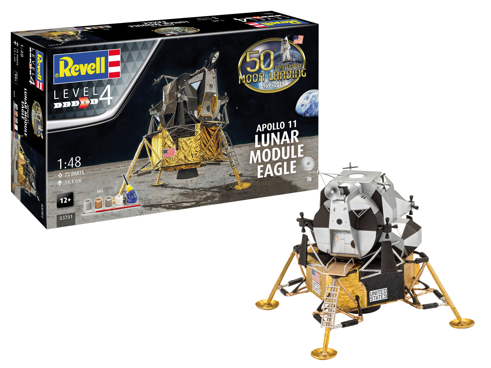 Revell, 03701, Apollo, 11, Lunar, Module, Eagle, Modellbausatz