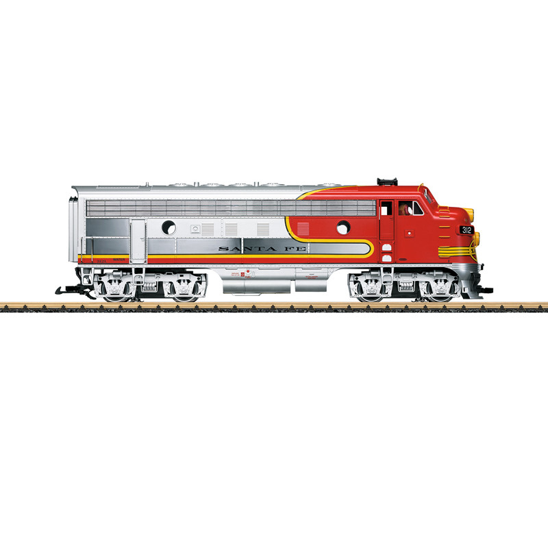 LGB L20581 Diesellokomotive F7 A-Unit von EMD der SF Lokomotive, Eisenbahn, Zug, Transport, Fahrzeug