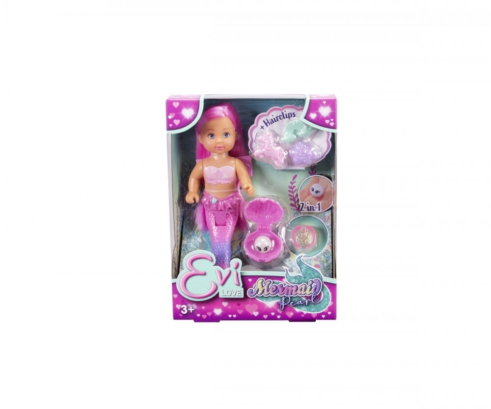 Evi, LOVE, Mermaid, Pearl, 105733699, Figur, Puppe, Spielzeug, Gesicht, Person