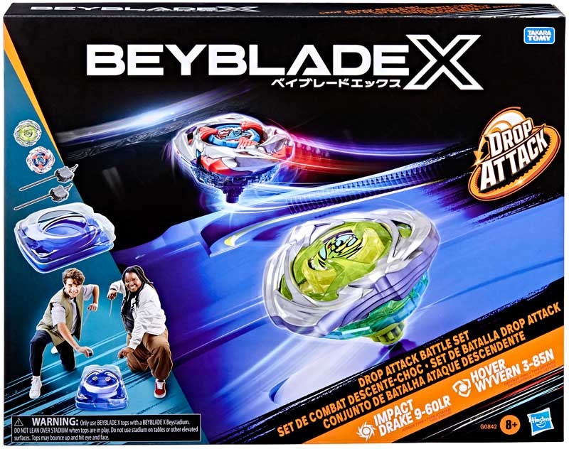 Beyblade X Drop Attack Battle Set Person, Werbung, Schuhe, Schuh, Plakat