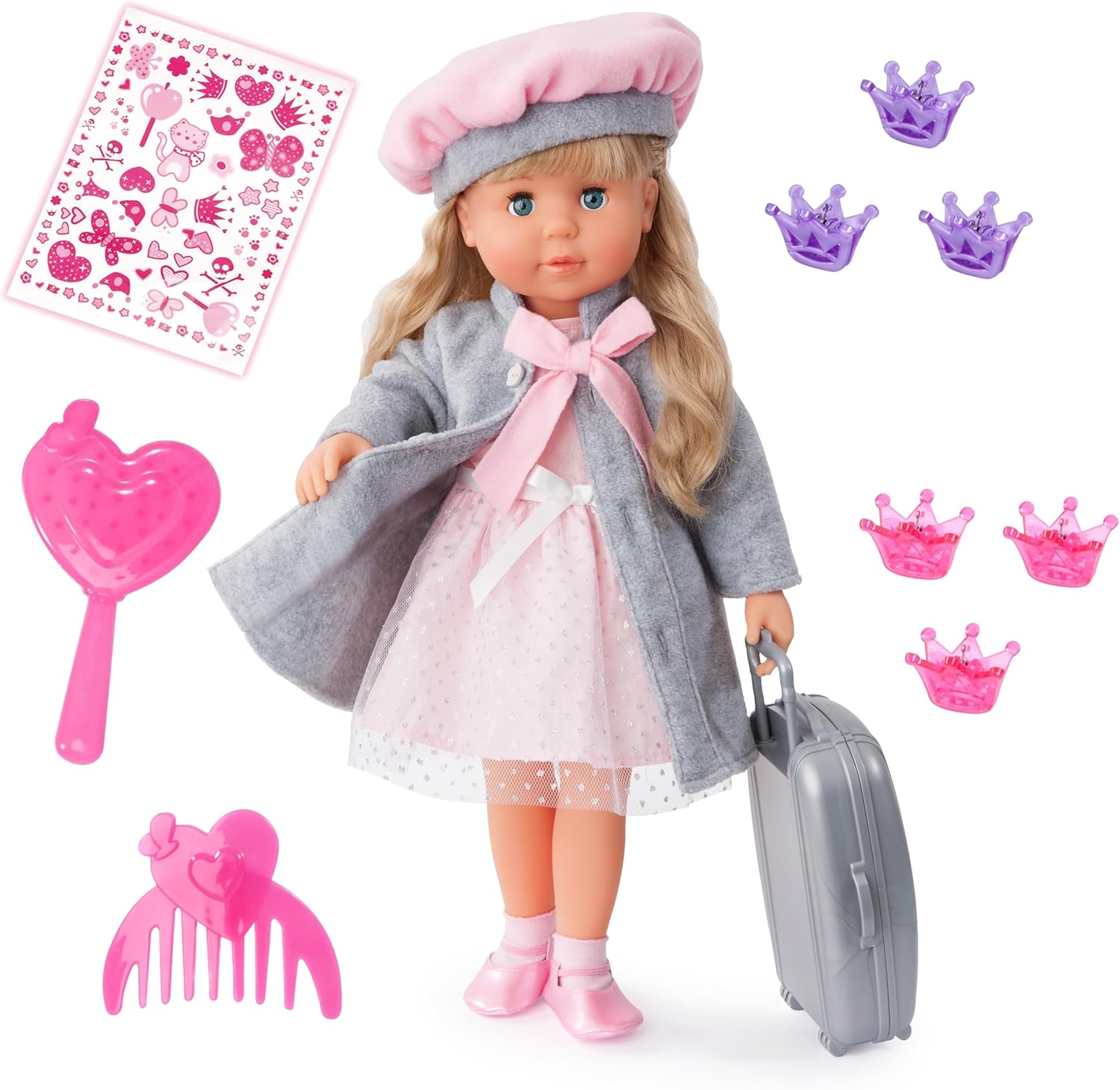 BABY, born, E-Scooter, Outfit, 43cm, Puppe, Spielzeug, Kleidung, Mantel