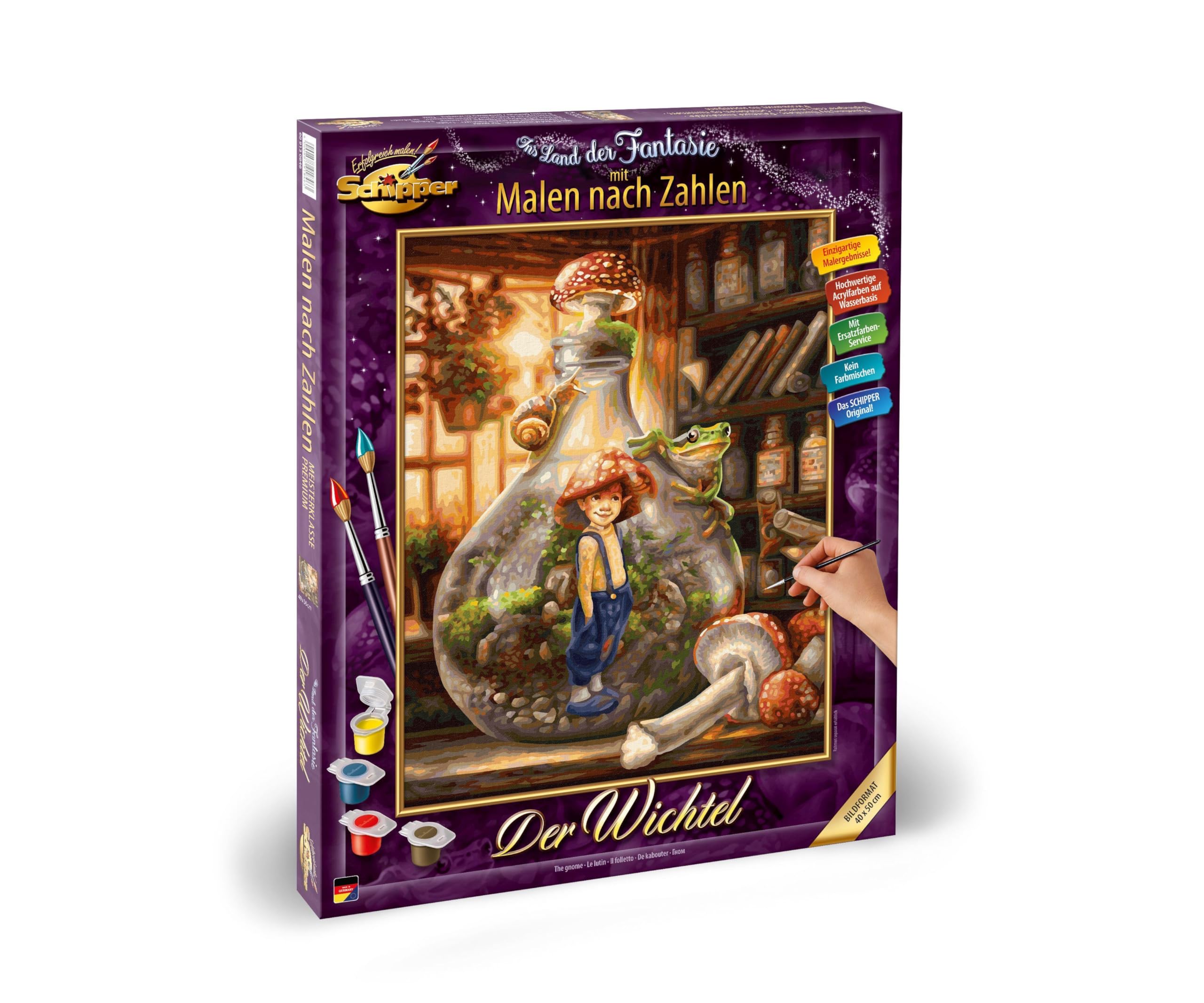 Schipper Mnz - Der Wichtel - Malset Mit Märchenhaftem Waldmotiv 609130846 Person, Buch, Veröffentlichung