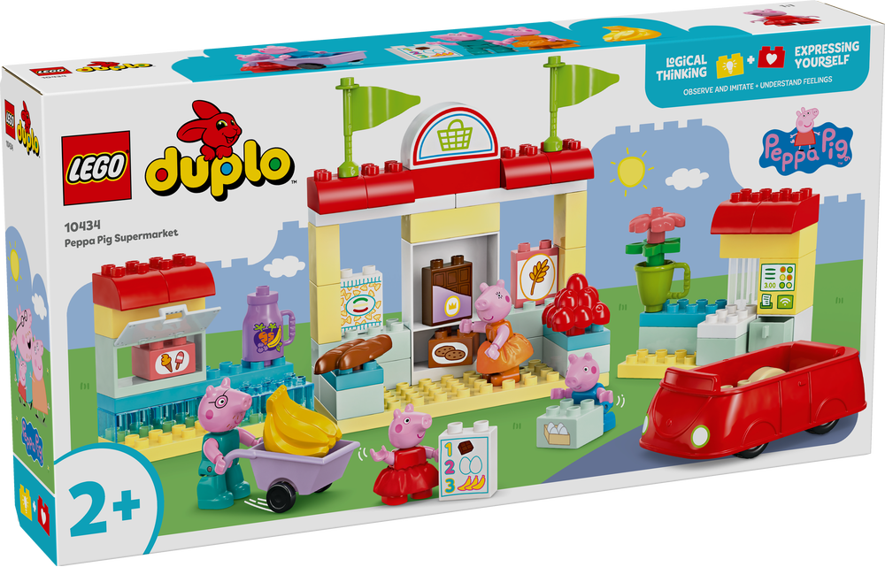 LEGO 10434 DUPLO Peppas Supermarkt: Lernspielzeug für Kinder ab 2 Jahre LEGO, 10434, DUPLO, Peppas, Supermarkt:, Lernspielzeug, für, Kinder, ab, 2, Jahre, Drinnen, Spielbereich, Spielzeug