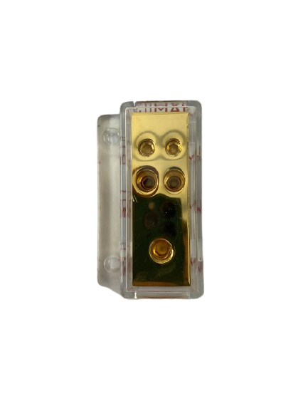 GSI PDB, Power Distribution Block - 1 to 4, Input: 1 cable 4 Gauge (25mm²), Output: 4 cables - 8 Gauge (10mm²)