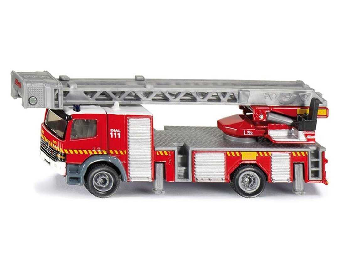 Siku, Feuerwehrdrehleiter, Maschine, Rad, Fahrzeug, Lastwagen, Feuerwehrauto